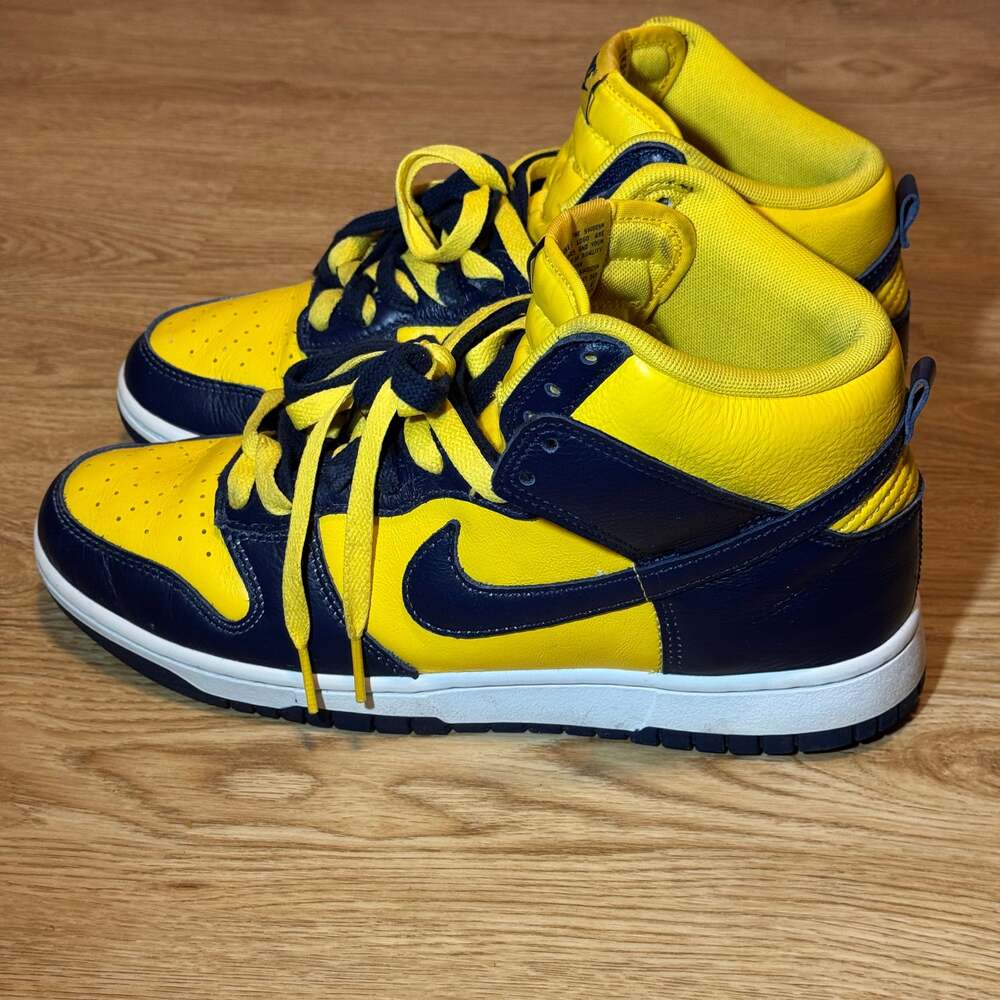 Nike Dunk SP 2020 High Michigan Men’s Sz 9 Maze Blue CZ9149-700